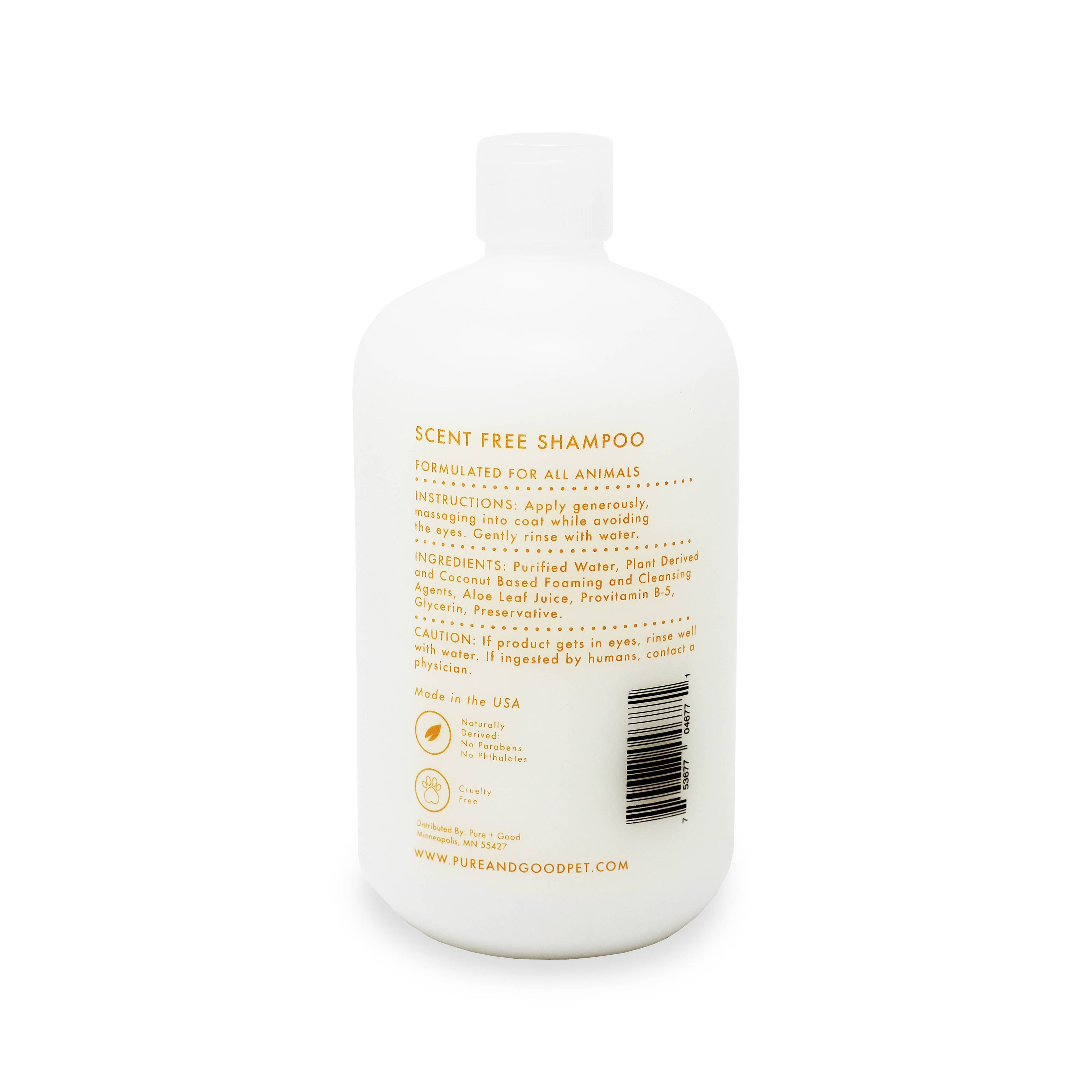 Dog & Cat Shampoo: Scent Free