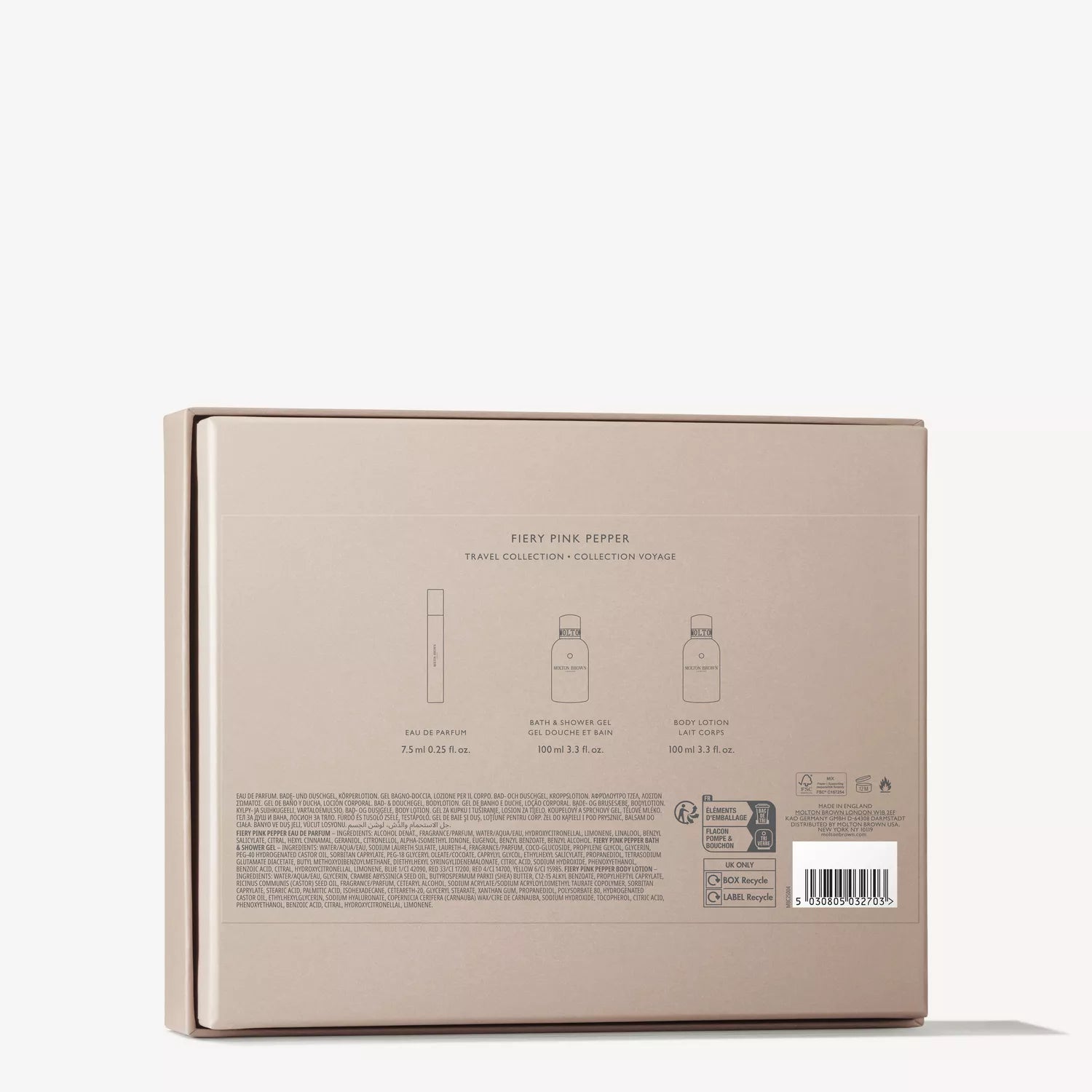 Fiery Pink Pepper Travel Gift Set