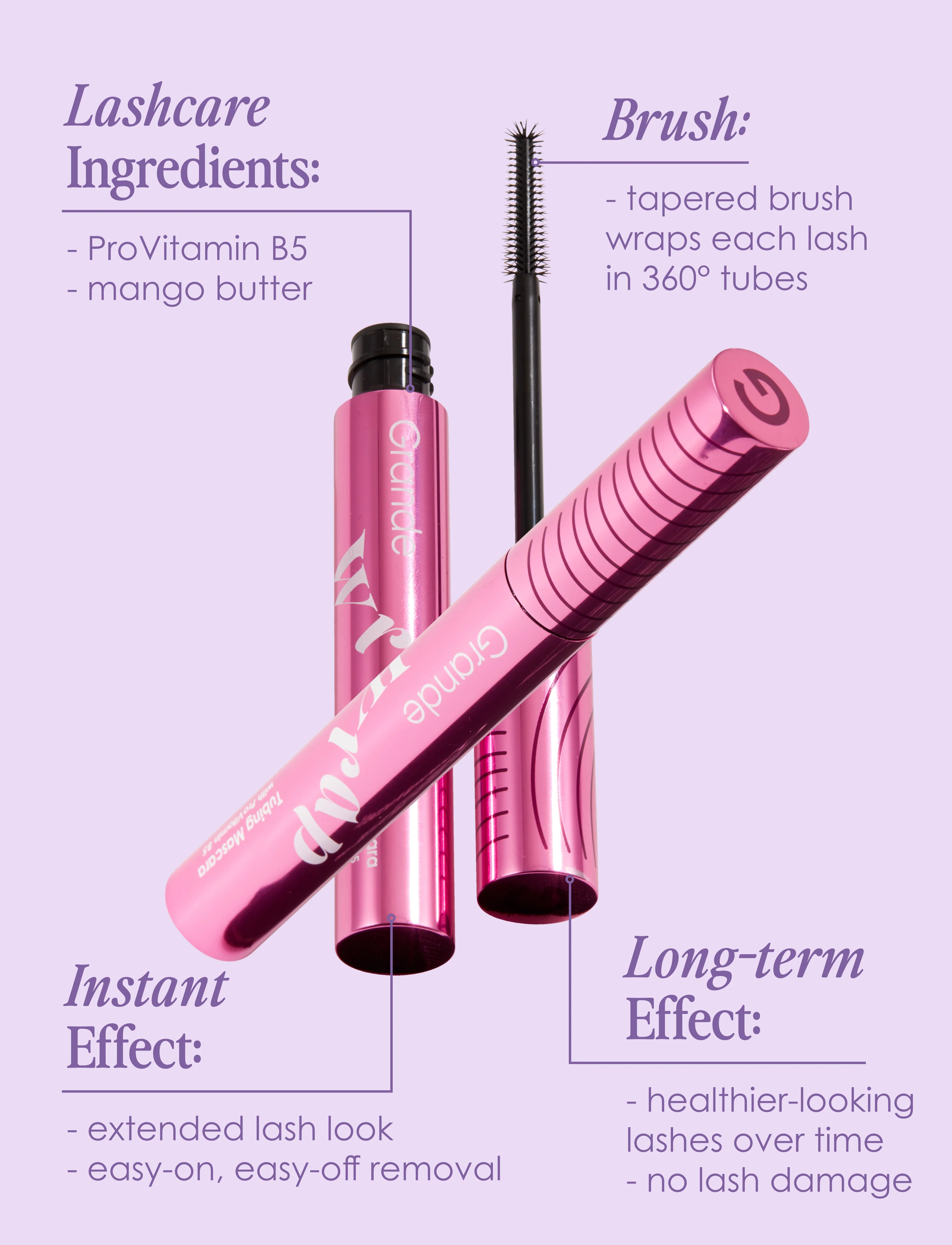 GrandeWRAP Tubing Mascara with ProVitamin B5