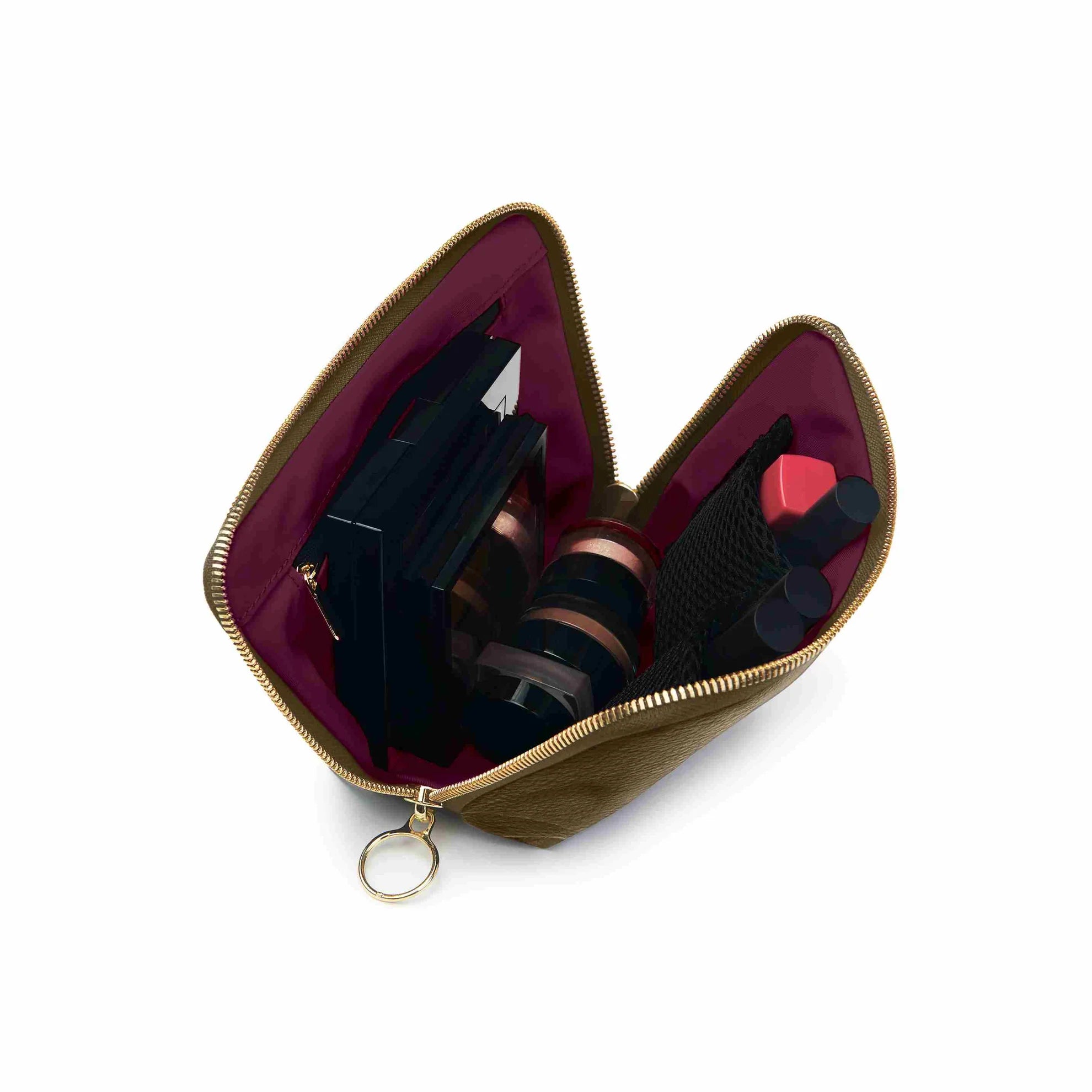 Everyday Makeup Bag - Leather