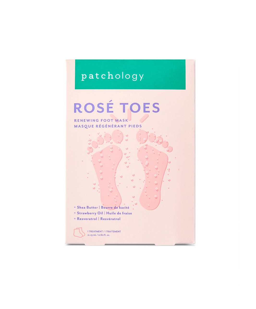Rosé Toes Renewing & Protecting Foot Mask