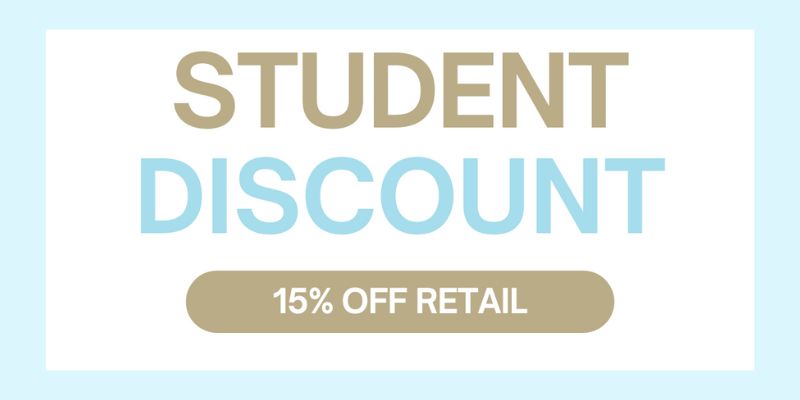 Back to School Student Discount