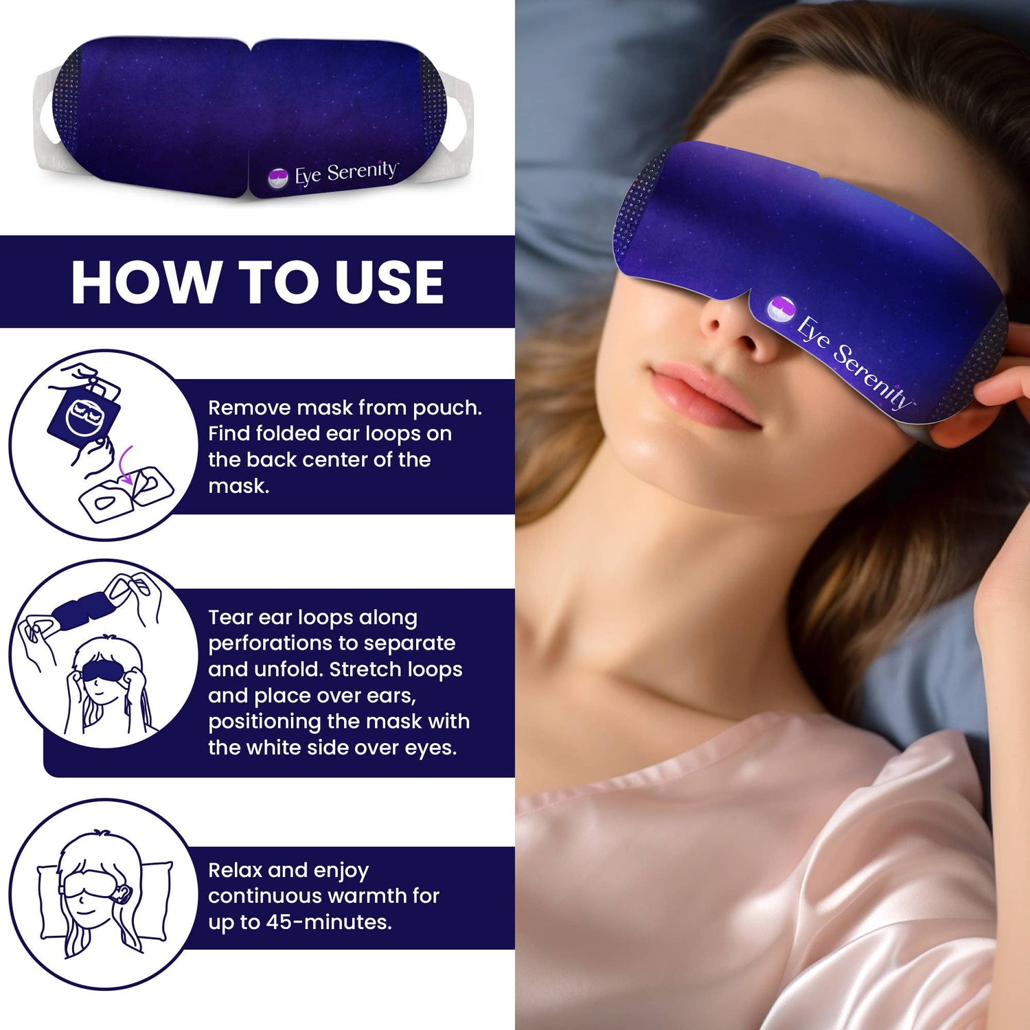 Self-Heating Steam Eye Mask