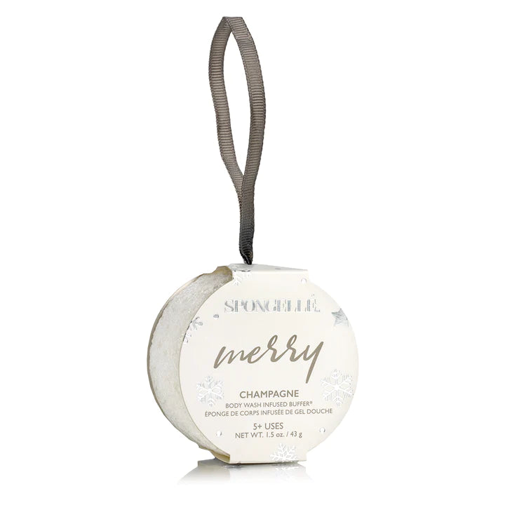 Holiday Ornament Body Wash Infused Buffer