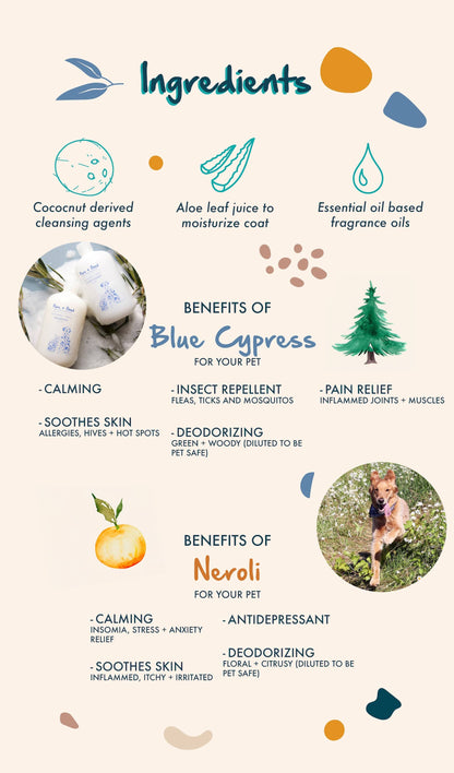 Dog &amp; Cat Shampoo: Blue Cypress + Neroli