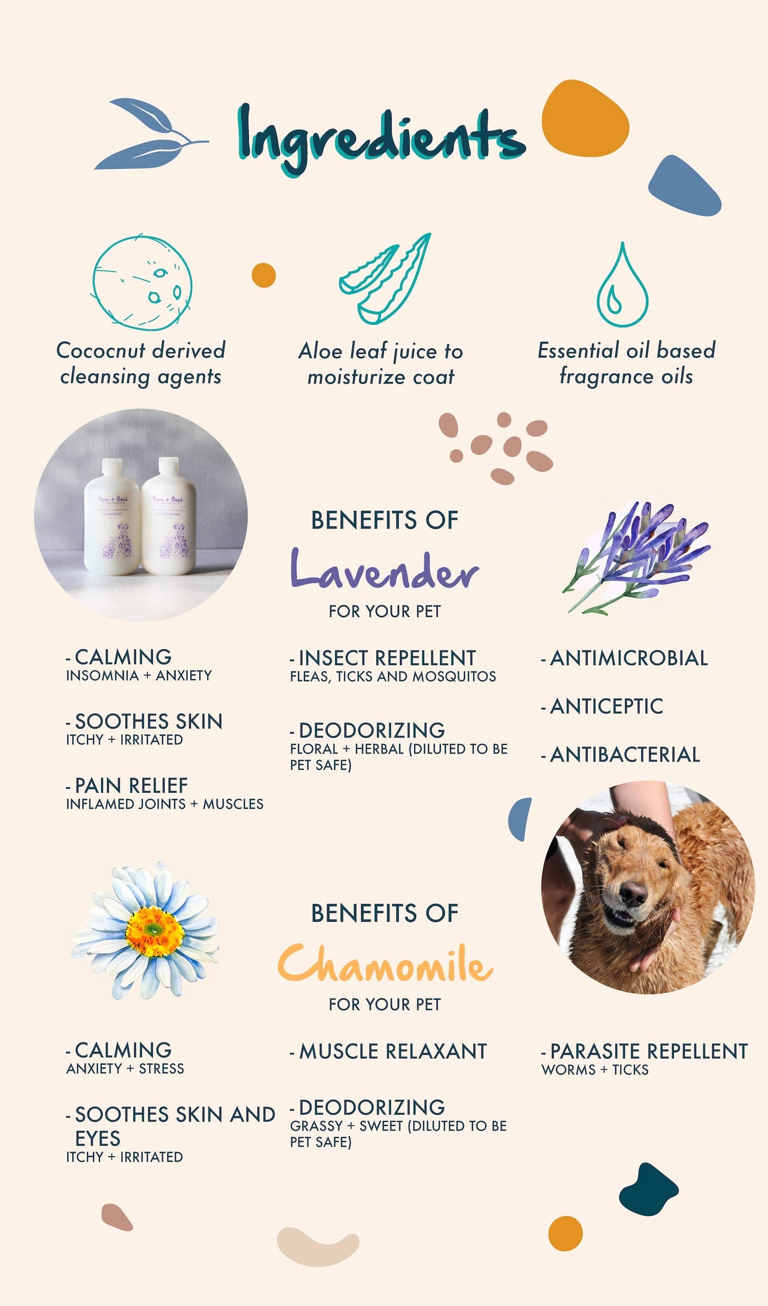 Dog &amp; Cat Shampoo: Lavender + Chamomile