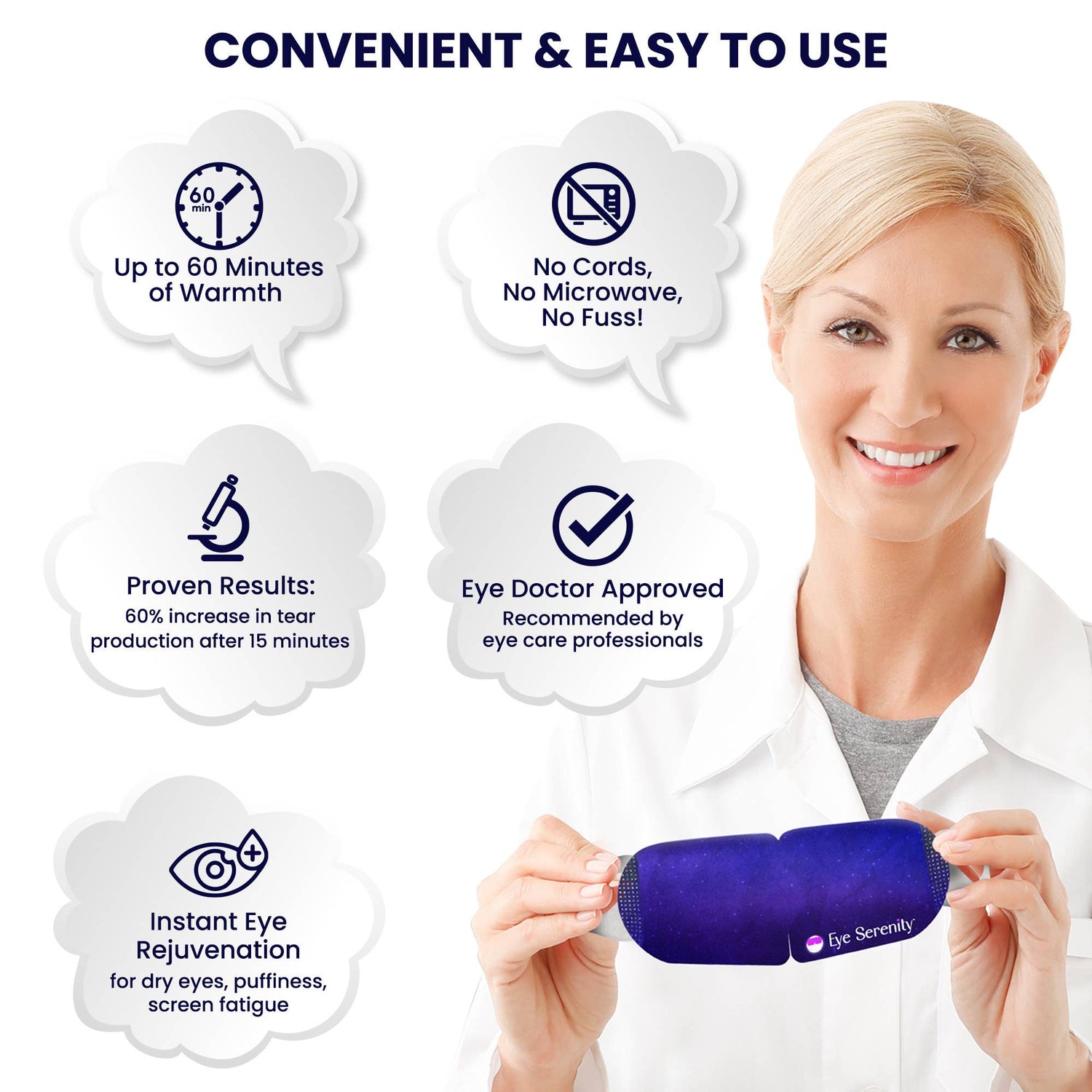 Self-Heating Steam Eye Mask