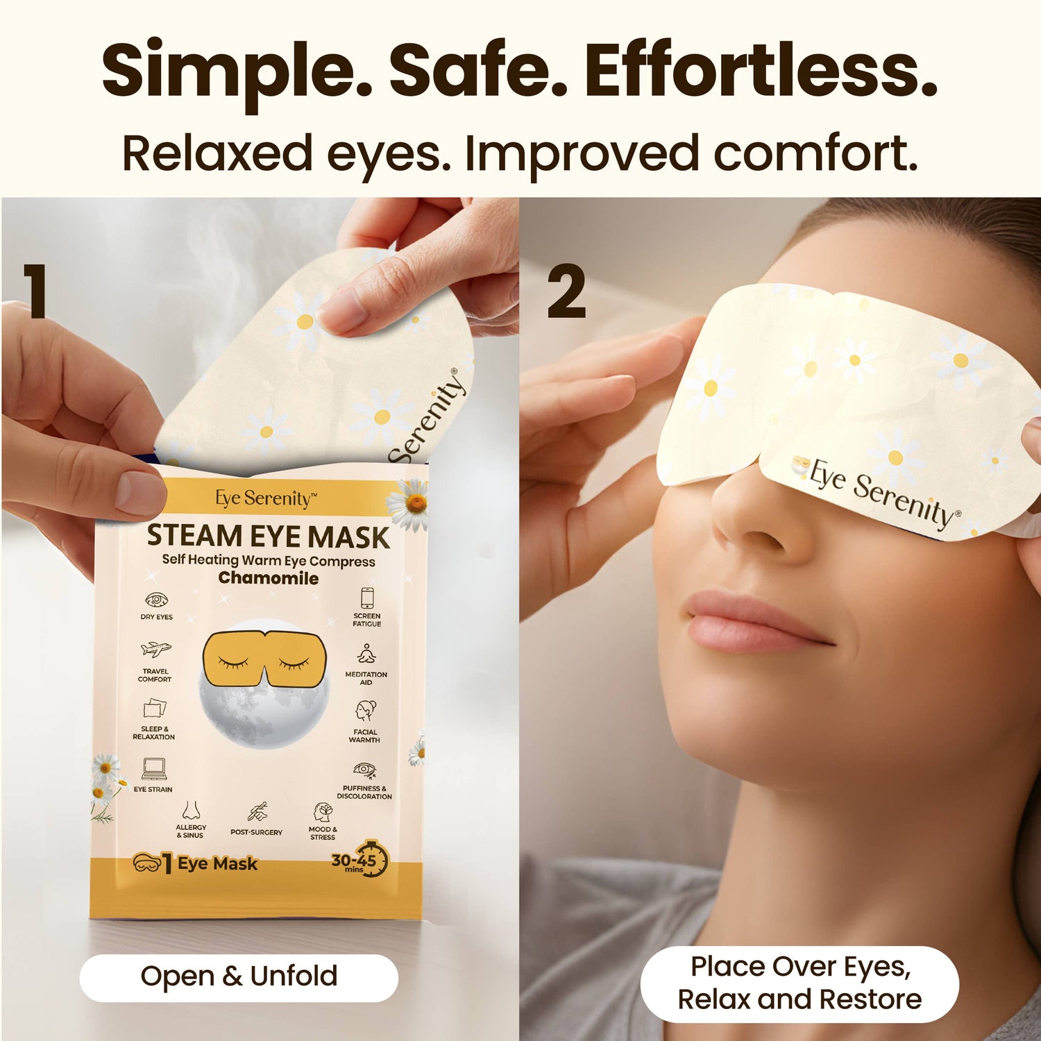 Eye Serenity Steam Eye Mask - Chamomile