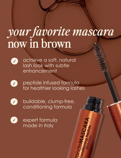 GrandeMASCARA Conditioning Peptide Mascara - Brown