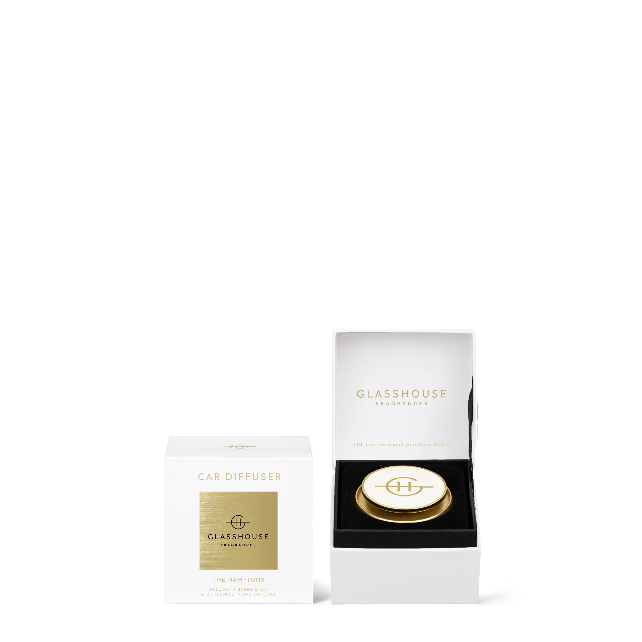 Gold Car Diffuser - The Hamptons