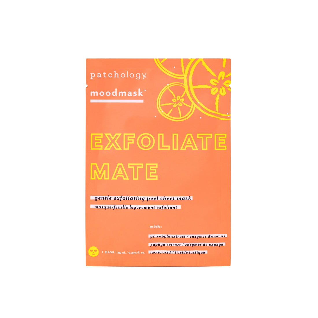Moodmask Exfoliate Mate Gentle Exfoliating Peel Sheet Mask, 1 ct