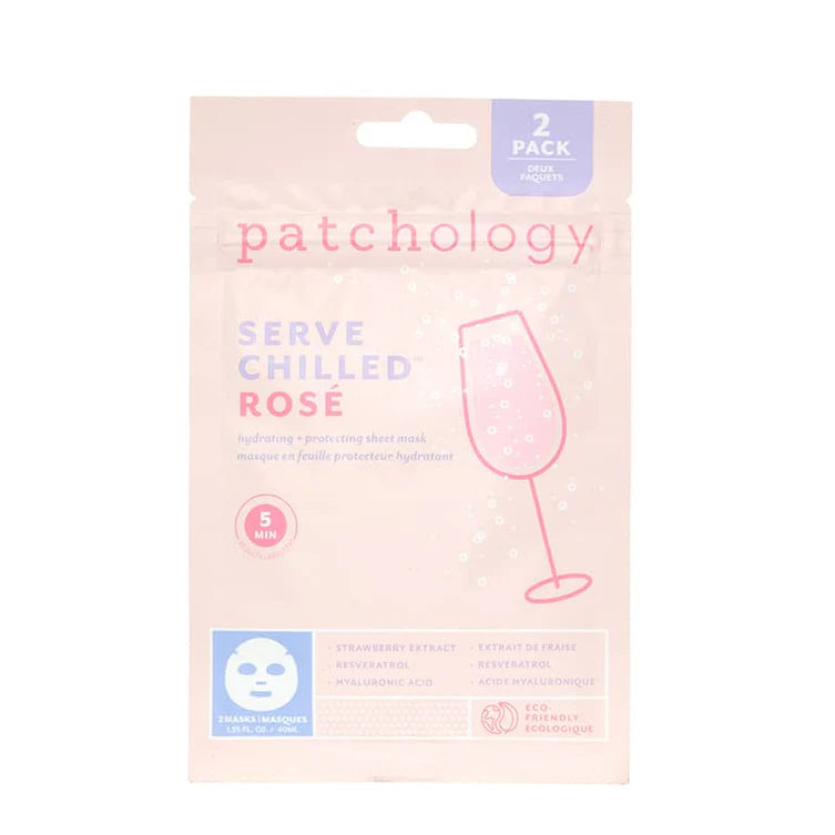 Serve Chilled Rose Hydrating &amp; Protecting Sheet Mask - 2 pack