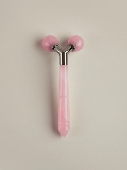 The Rose Quartz Tension Melting Massager for the Face &amp; Neck