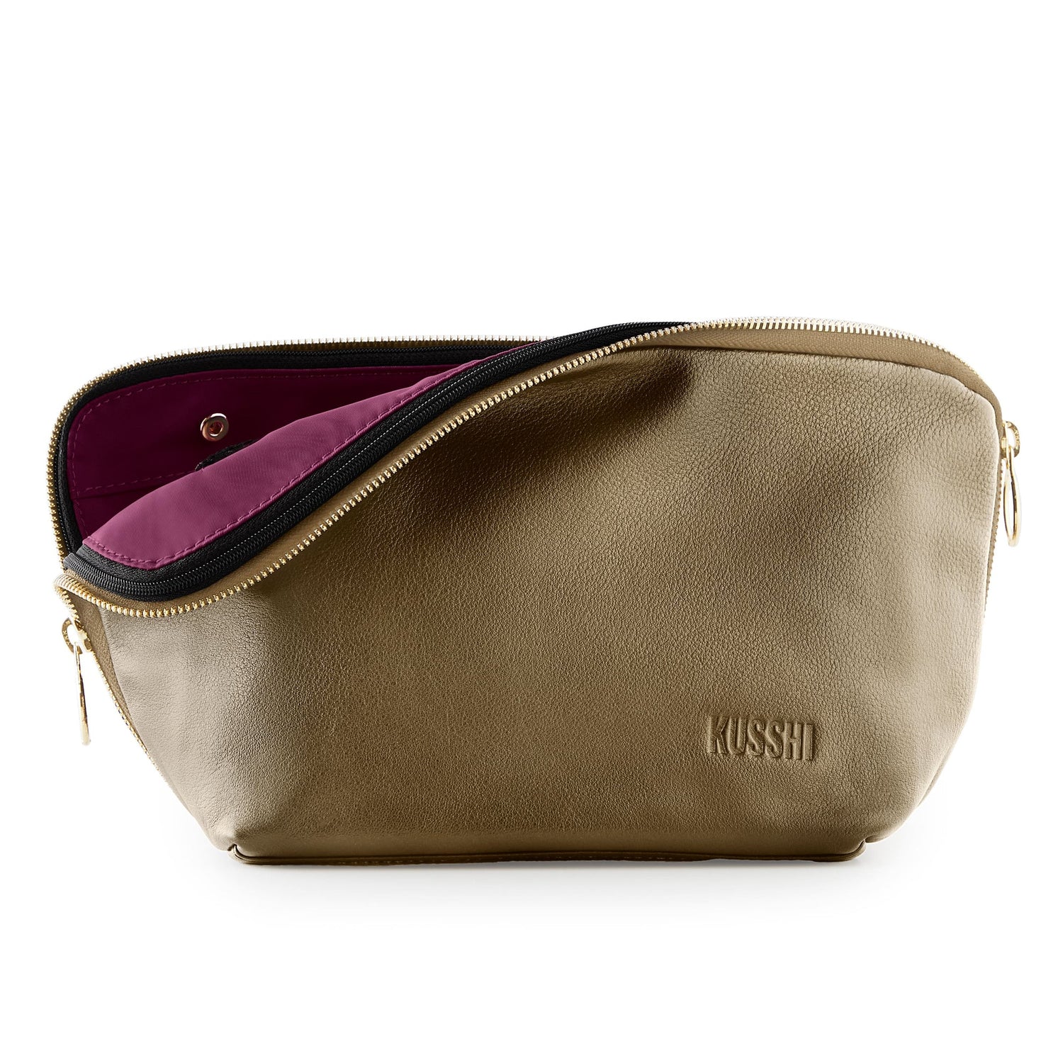Signature Makeup Bag - Leather
