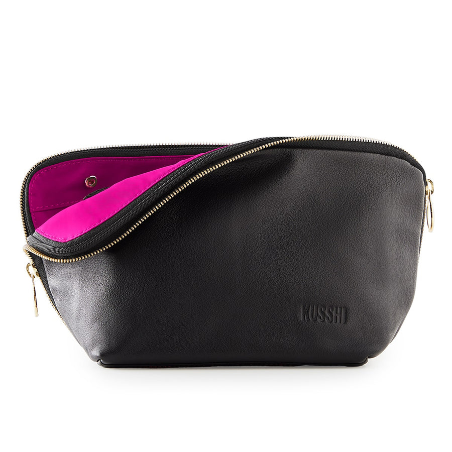 Signature Makeup Bag - Leather