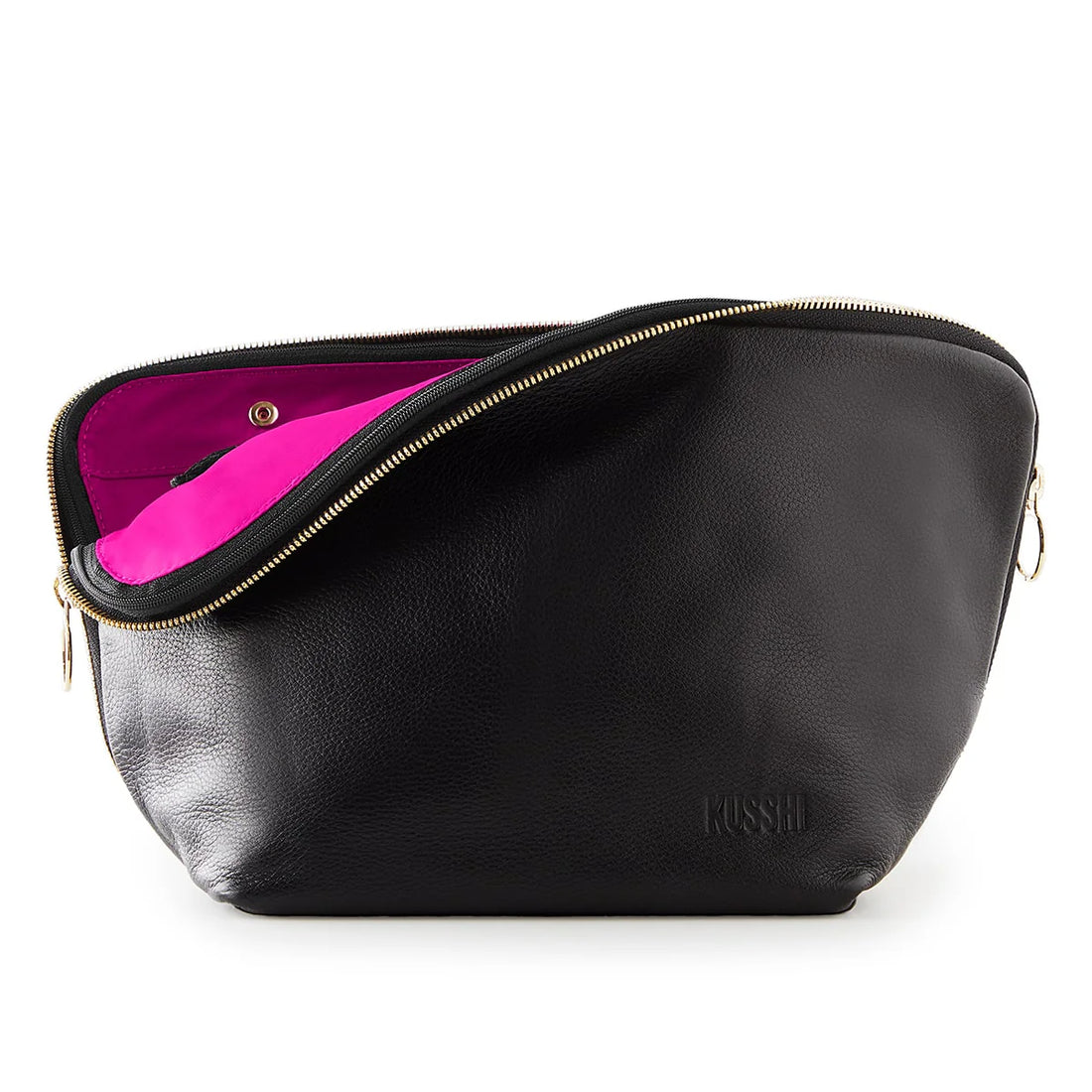 Vacationer Makeup Bag - Leather