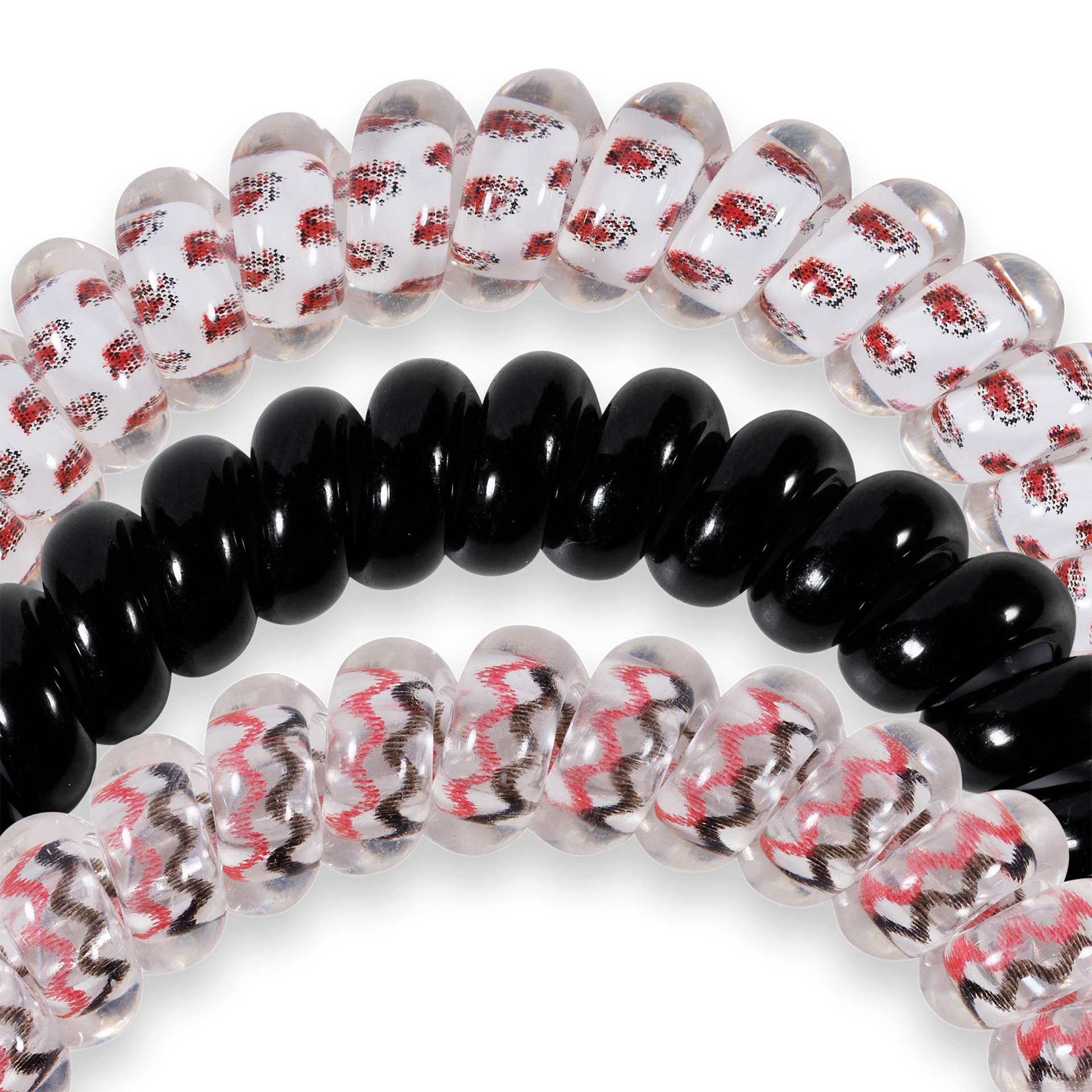 Spiral Hair Coils | Small | Go Cocks! Hair Ties