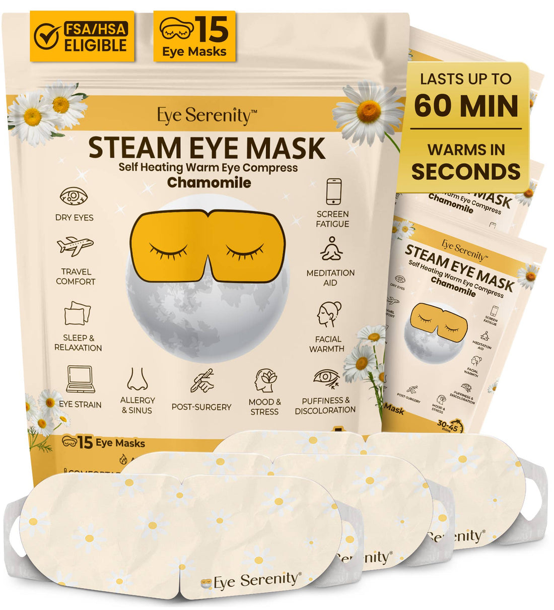 Eye Serenity Steam Eye Mask - Chamomile