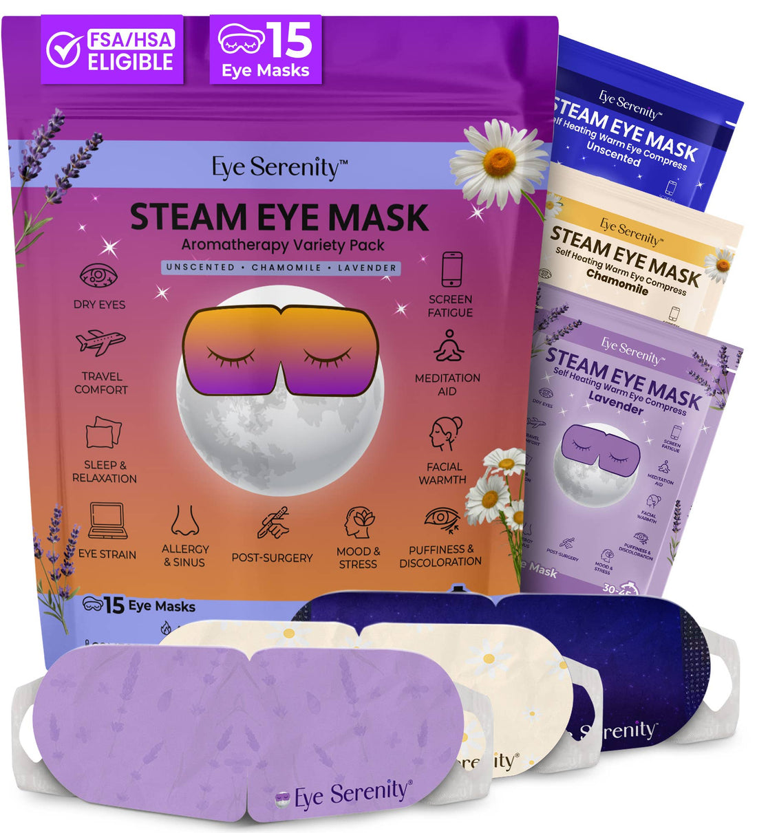 Eye Serenity Steam Eye Mask - Variety Pack