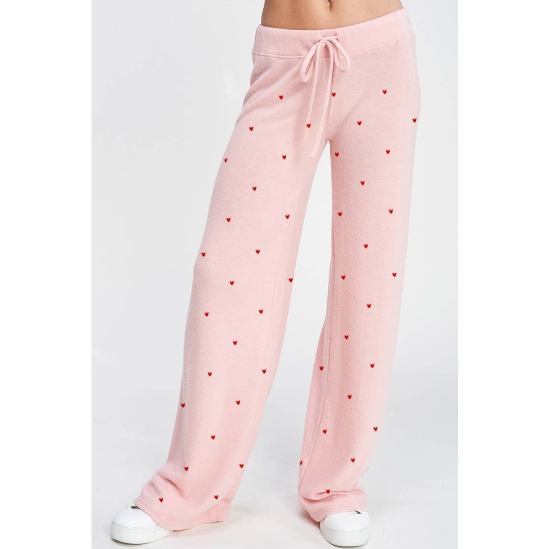 Tiny Heart Allover Print Soft Loungewear Set