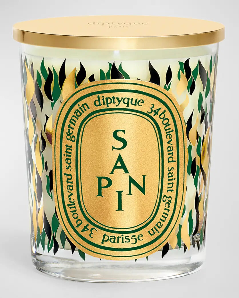 SAPIN (PINE TREE) Classic candle with Golden Lid - Holiday 2023