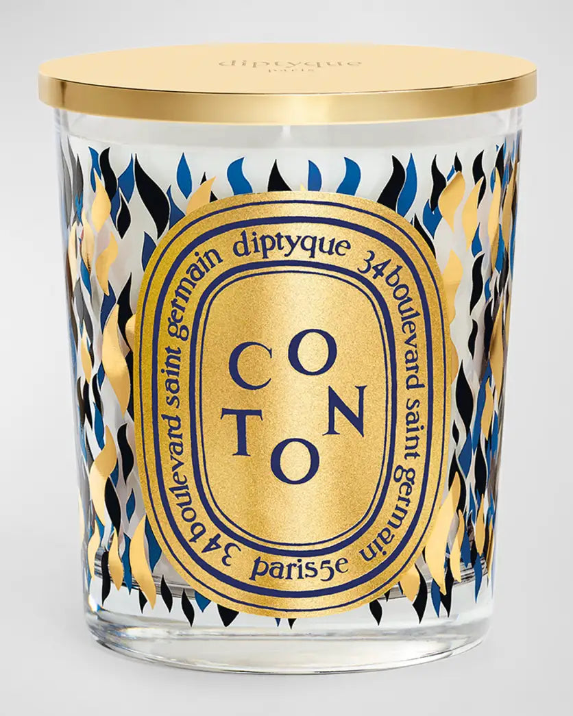 COTON (COTTON) Classic candle with Golden Lid - Holiday 2023