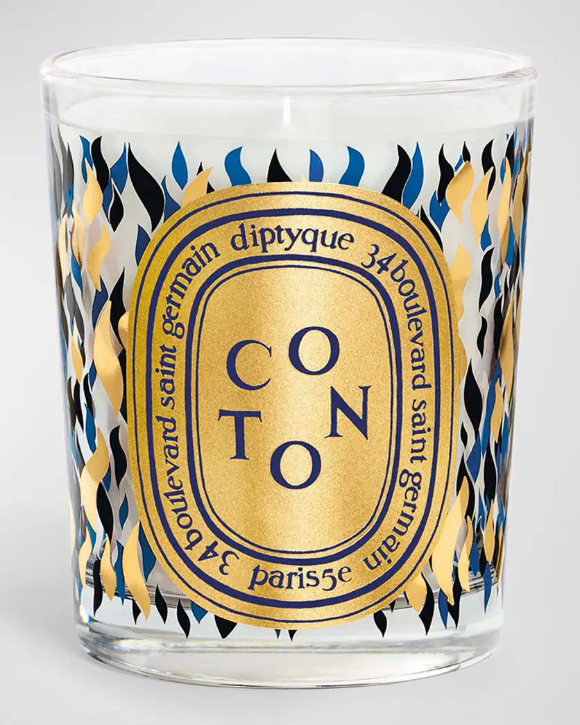 COTON (COTTON) Classic candle with Golden Lid - Holiday 2023