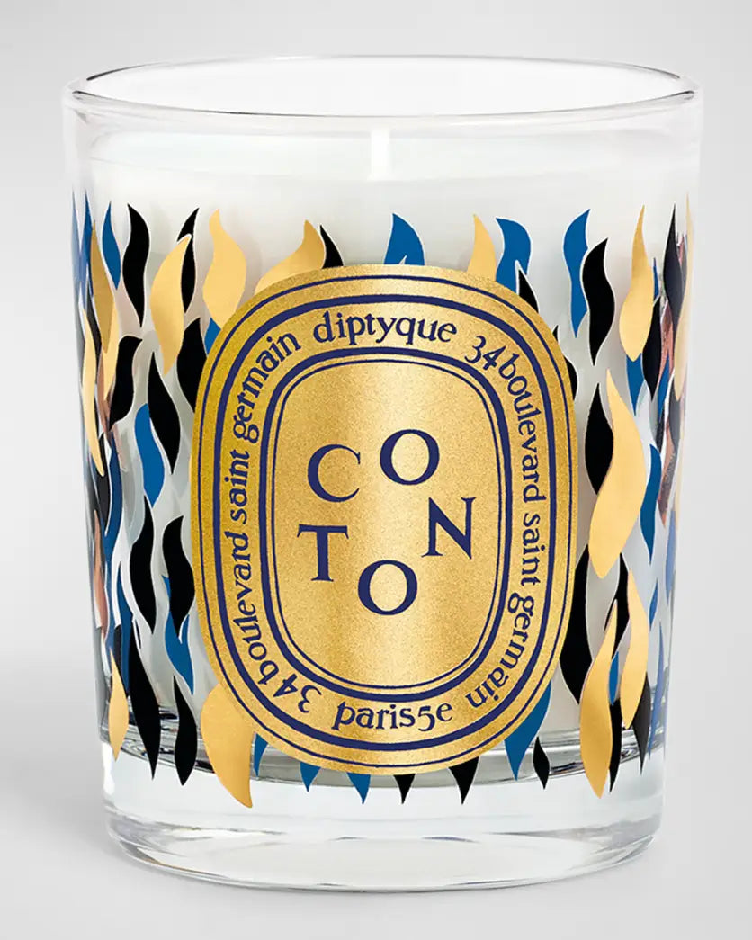 COTON (COTTON) Classic candle with Golden Lid - Holiday 2023