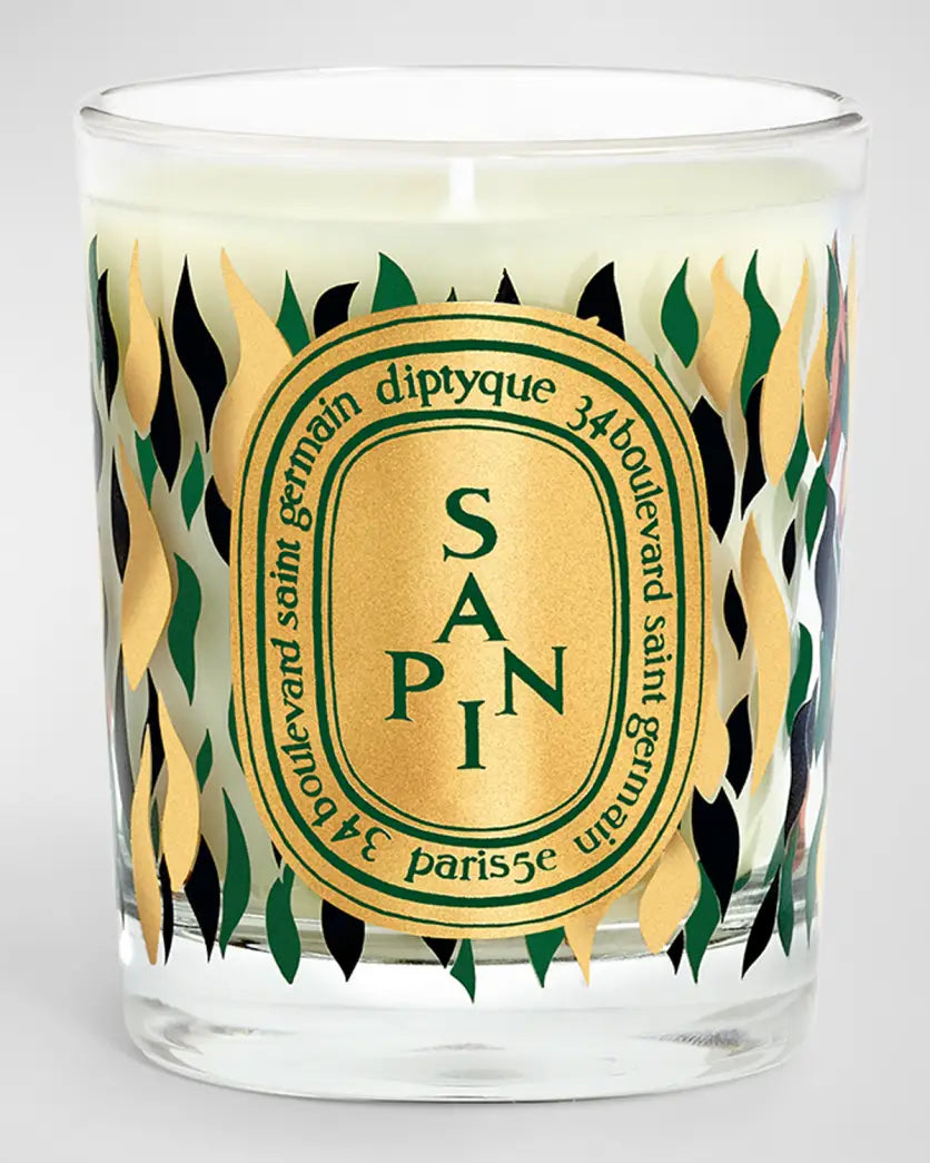 SAPIN (PINE TREE) Classic candle with Golden Lid - Holiday 2023