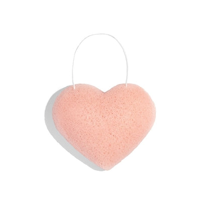 Cleansing Sponge Rose Clay Heart