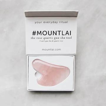 The Rose Quartz Gua Sha Facial Lifting Tool