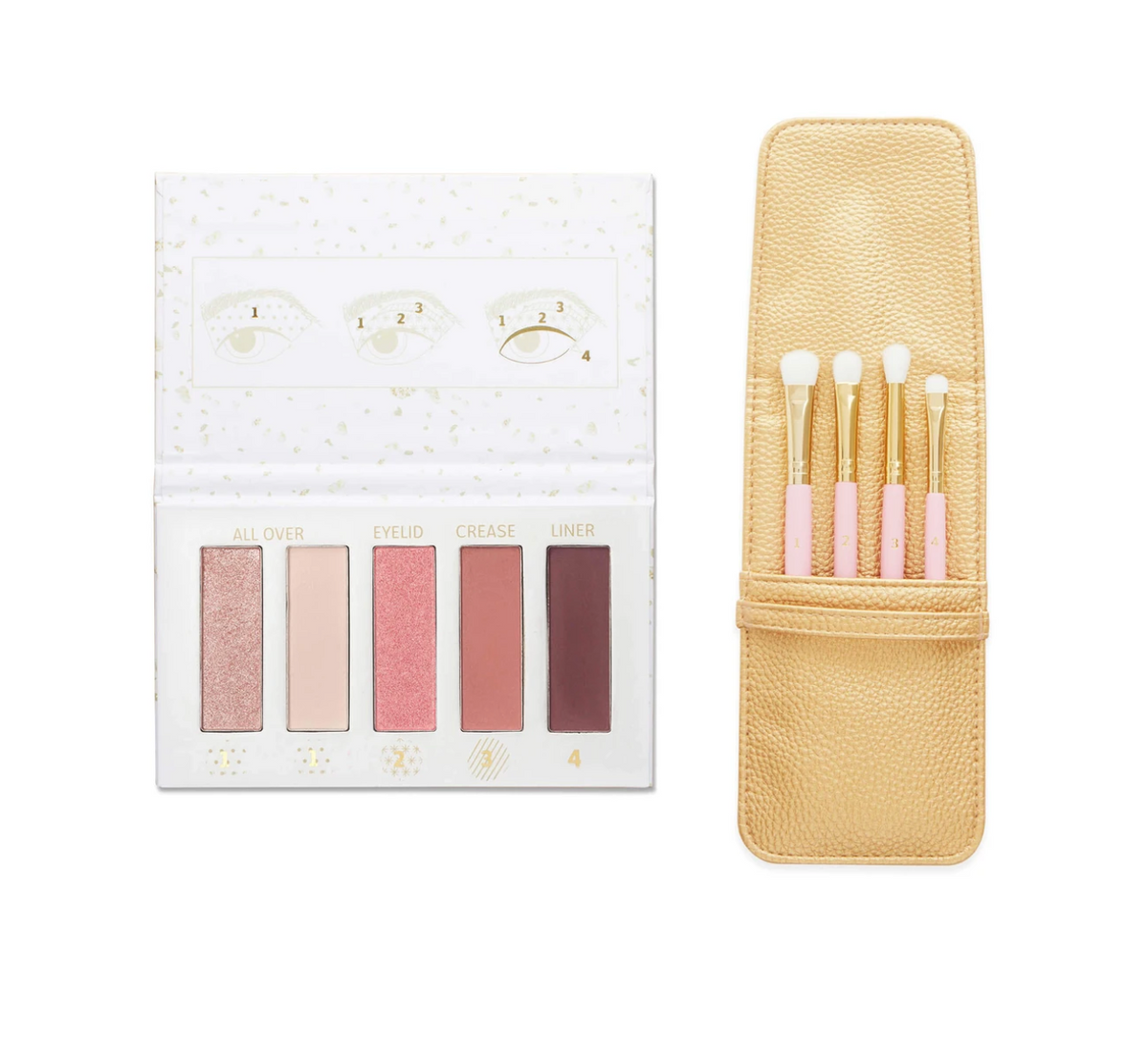 Flair Eyeshadow Palette and 4-Piece Brush Set