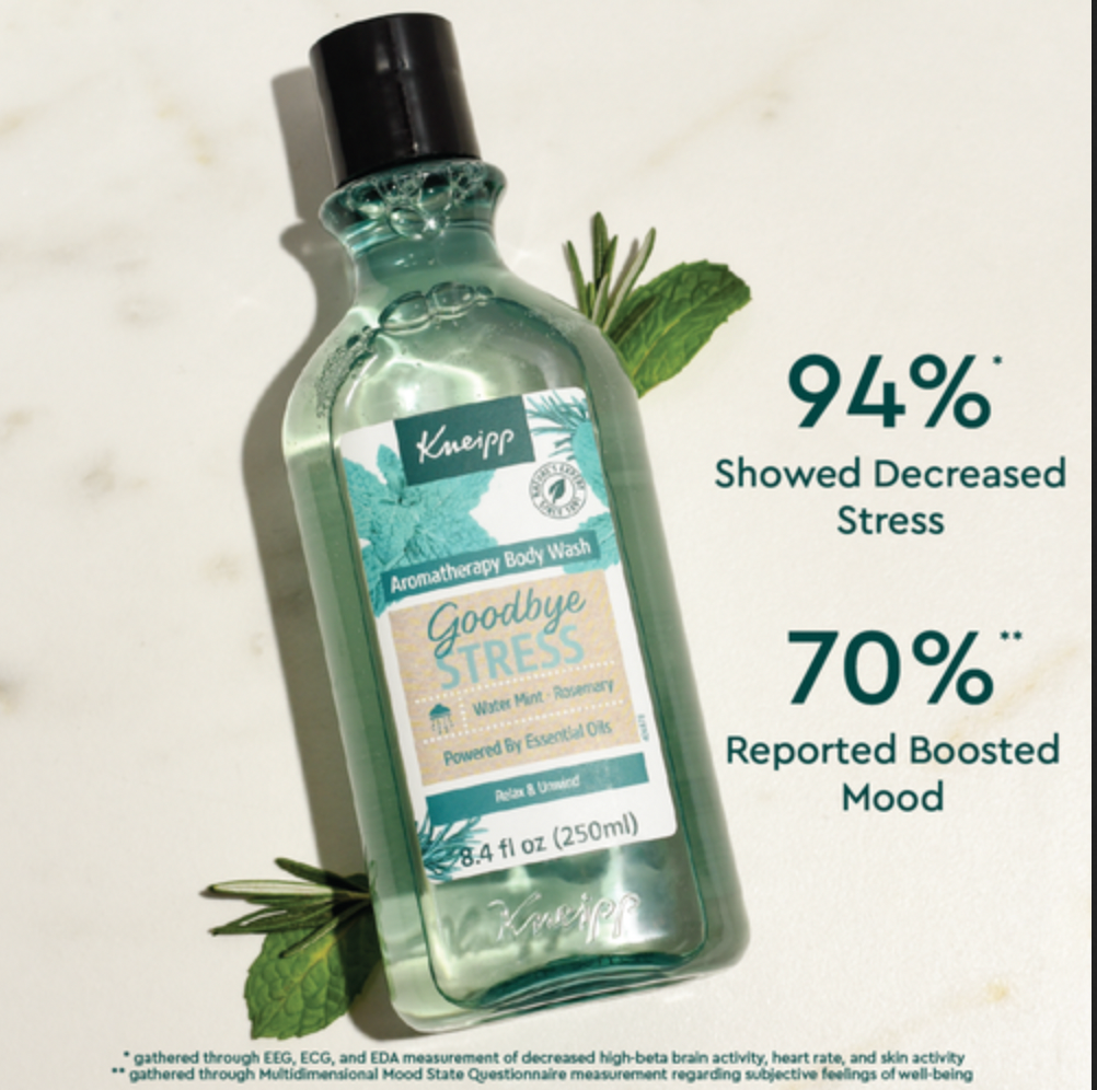 Goodbye Stress Rosemary &amp; Water Mint Aromatherapy Body Wash
