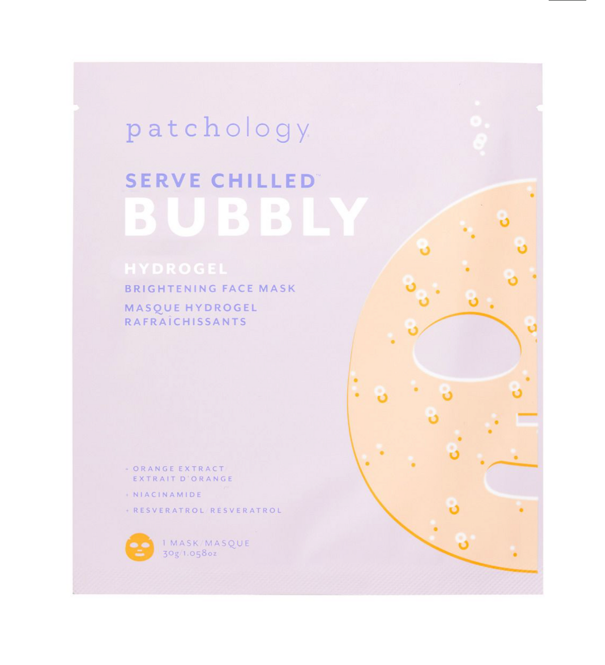Serve Chilled Bubbly Brightening Hydrogel Face Mask