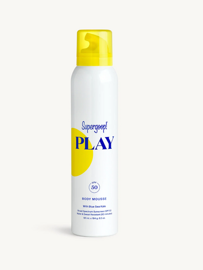 PLAY Body Mousse SPF 50 with Blue Sea Kale