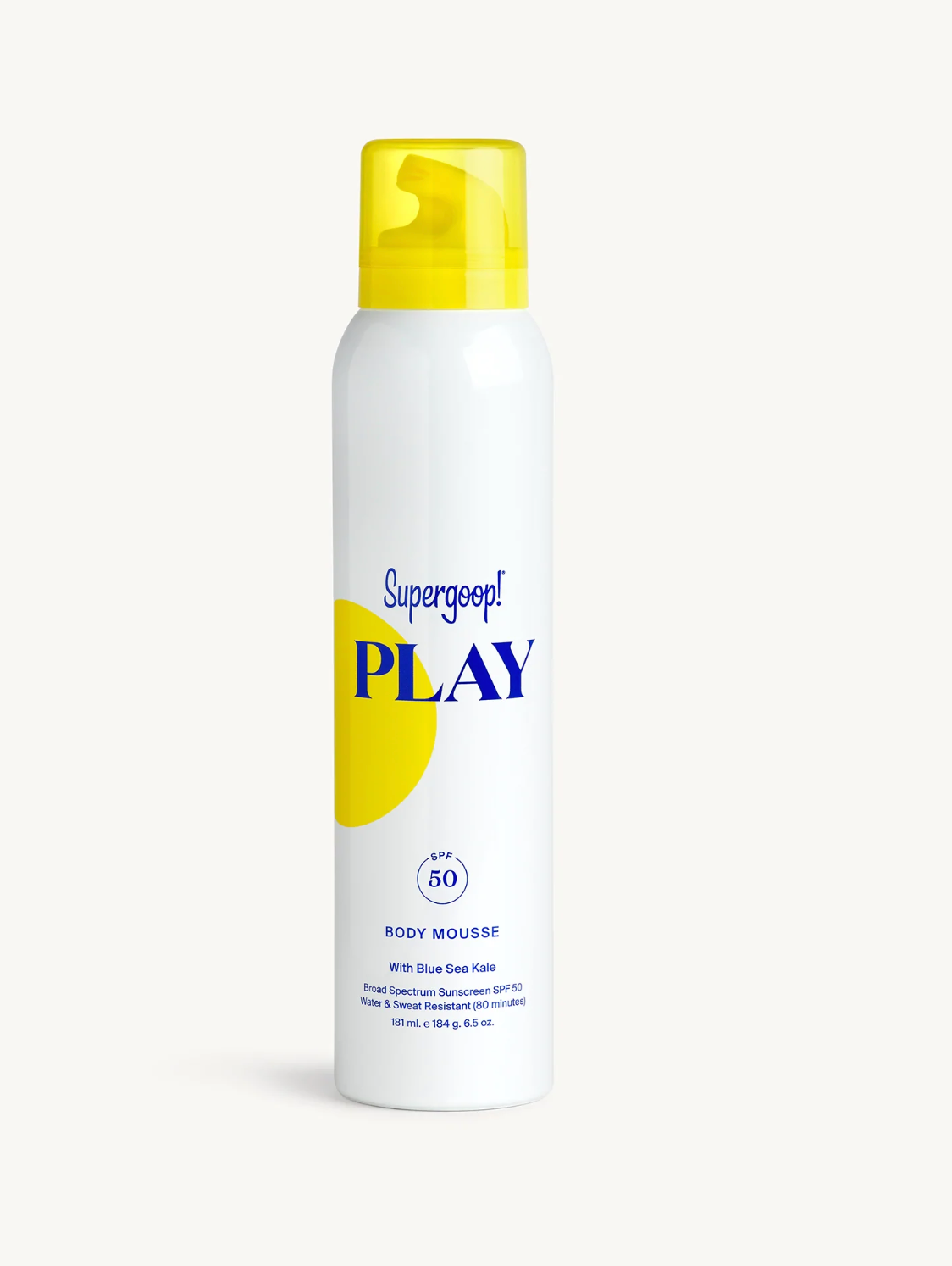 PLAY Body Mousse SPF 50 with Blue Sea Kale