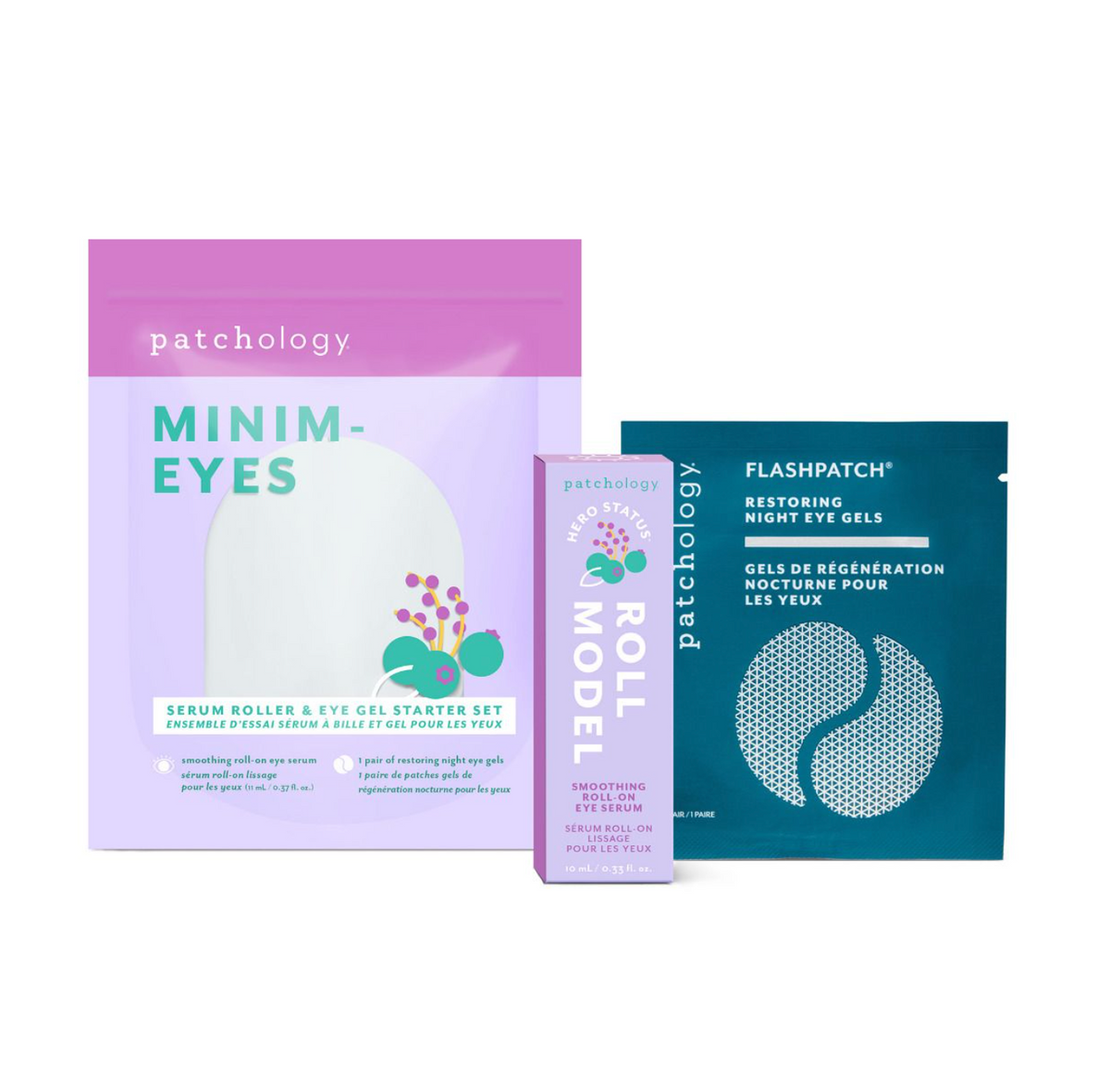 Minim-Eyes Smoothing Serum Roller and Eye Gels Starter Kit